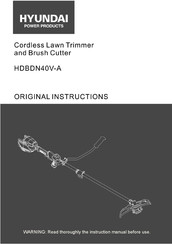 Hyundai power products HDBDN40V-A Original Instructions Manual