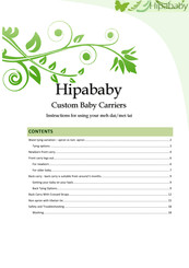 Hipababy meh tai Instructions For Using Manual