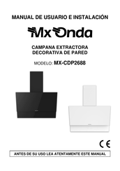Mx Onda MX-CDP2688N User And Installation Manual