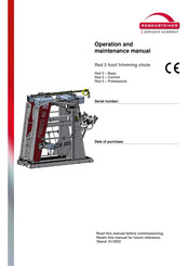 Rosensteiner Red 5 Operation And Maintenance Manual