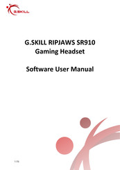G.SKILL RIPJAWS SR910 Software User Manual