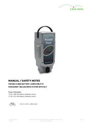 Akku Vision e-bike vision EBV E-BIKE BATTERY Manual/Safety Notes
