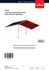 weinor Duofix Instructions For Assembly
