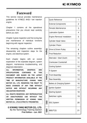 KYMCO AHG1 Maintenance Manuallines