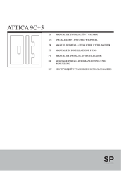 Porcelanosa SP ATTICA 9C Installation And User Manual