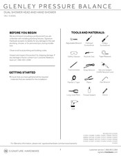 Signature Hardware GLENLEY PRESSURE BALANCE 918385 Installation Manual