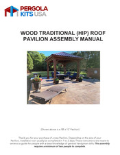 Pergola kits USA WOOD PAVILION Assembly Manual