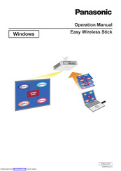 Panasonic Easy Wireless Stick Operation Manual