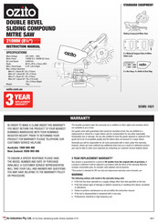 Ozito SCMS-1621 Instruction Manual