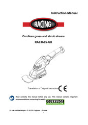 Racing RAC36CS-UK Instruction Manual