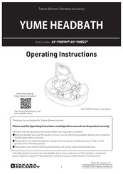 Takara Belmont AY-YHBYM Series Operating Instructions Manual