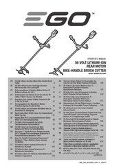 EGO BCX3800 Operator's Manual