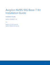 Avigilon NVR5-10GBASET-A1 Installation Manual