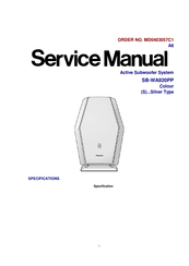 Panasonic SB-WA920PP Service Manual