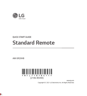 LG AM-SR20HB Quick Start Manual