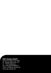 ABC Design Mamba Instructions For Use Manual