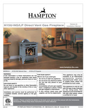 FPI Hampton H15U-NG Owners & Installation Manual