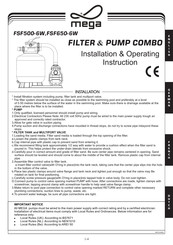 Mega FSF650-6W Installation & Operating Instruction