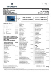 THOMSON 32LB120S41 Manual