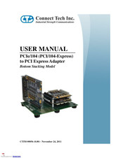 Connect Tech PCI/104-Express to PCI Express User Manual