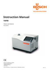 BUSCH TAPIR HL 2216 A Instruction Manual