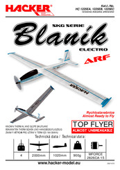 Hacker Blanik Electro ARF SKG Series Manual