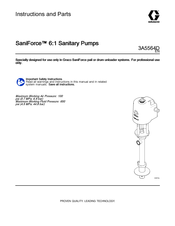 Graco SaniForce 25N007 Instructions And Parts