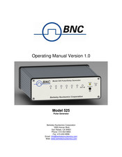 BNC 525 Operating Manual