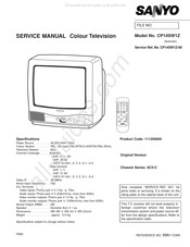 Sanyo CP14SW1Z Service Manual