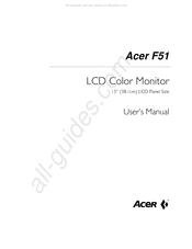 Acer F51 User Manual