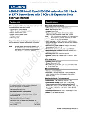 Advantech ASMB-920IR Startup Manual
