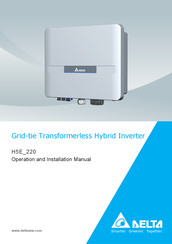 Delta H5E 220 Operation And Installation Manual