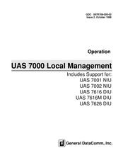General DataComm UAS 7000 Operation