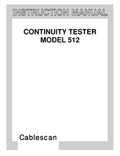 Cablescan 512 Instruction Manual