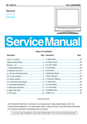 TCL LCD20VSHN Service Manual