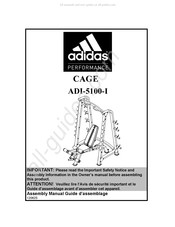 Adidas Performance CAGE ADI-5100-I Owner's Manual
