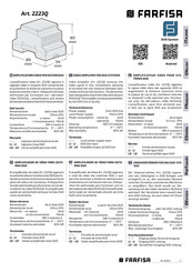Farfisa 2223Q Manual