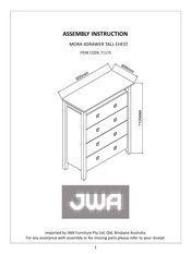 JWA MORA 71175 Assembly Instruction Manual