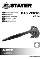 stayer GAS VENTO 25 B Operating Instructions Manual