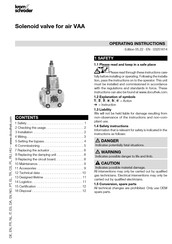 Krom Schroder valVario VAA 2 Operating Instructions Manual