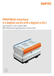 Bartec 07-7331-2305/.000 Operation Instruction Manual