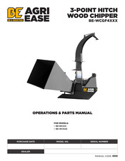 AGRI EASE BE-WCGF4 Series Operations & Parts Manual