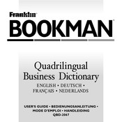 Franklin Bookman QBD-2067 User Manual