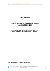 Twothousand DEM-I200 User Manual