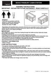 Next FINSBURY CABIN STATION 683543 Assembly Instructions Manual