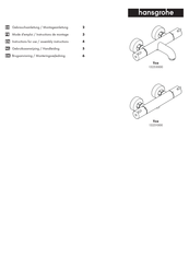 Hans Grohe Tica 13253000 Instructions For Use/Assembly Instructions