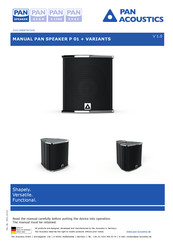 Pan Acoustics P 01-Pi mB Manual