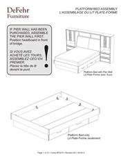 DeFehr PLATFORM BED Assembly