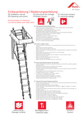 Roto Stahlluke EI2 90 Operating Instructions Manual