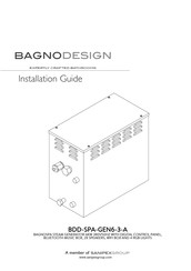 Sanipex BAGNODESIGN BAGNOSPA BDD-SPA-GEN6-3-A Installation Manual